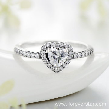 Hot sale 925 silver moissanite ring diamond ring